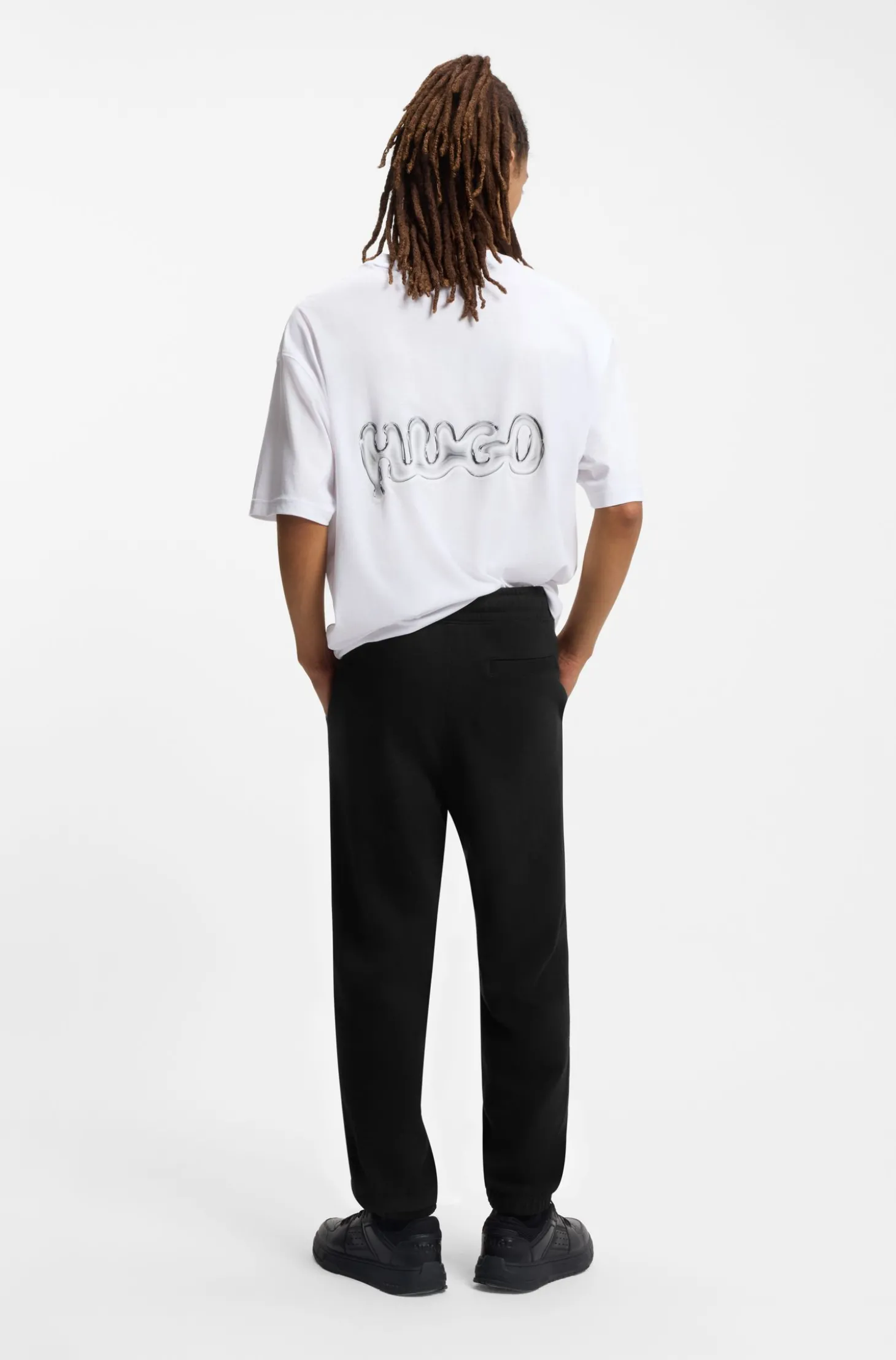 Jogginghose aus Baumwoll-Terry mit Logo-Print