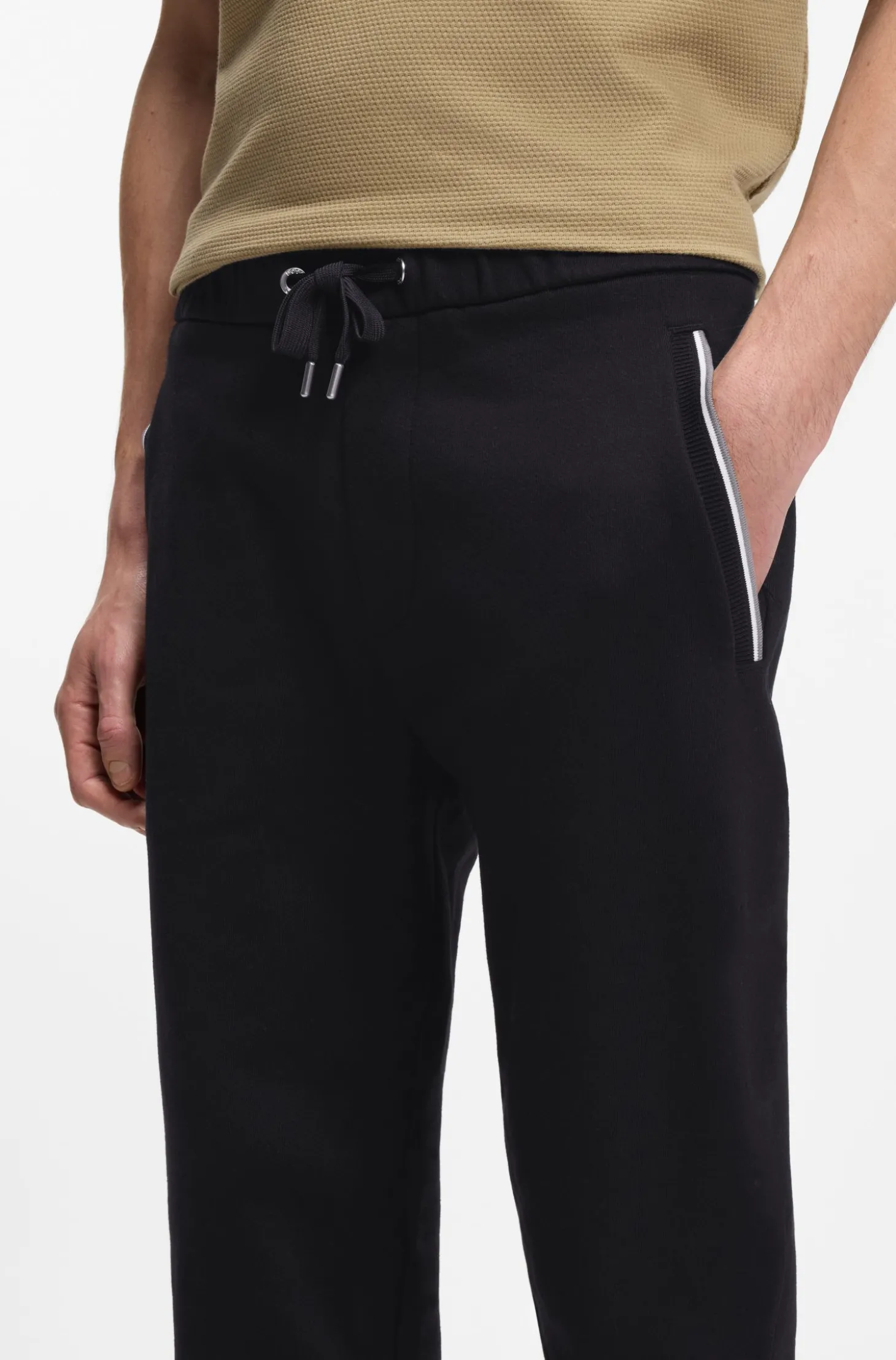 Jogginghose aus Baumwoll-Terry mit Signature-Streifen