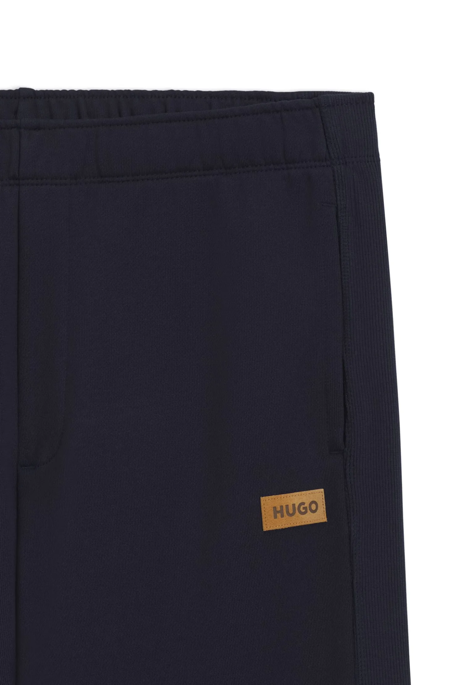 Jogginghose aus Baumwoll-Terry mit Logo-Badge
