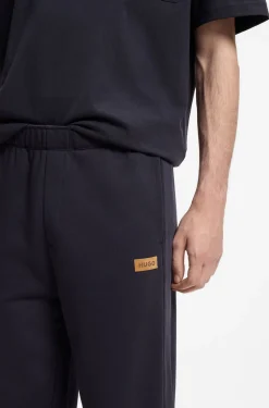 Jogginghose aus Baumwoll-Terry mit Logo-Badge