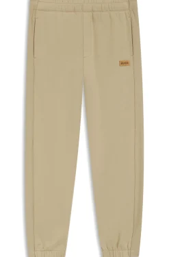 Jogginghose aus Baumwoll-Terry mit Logo-Badge