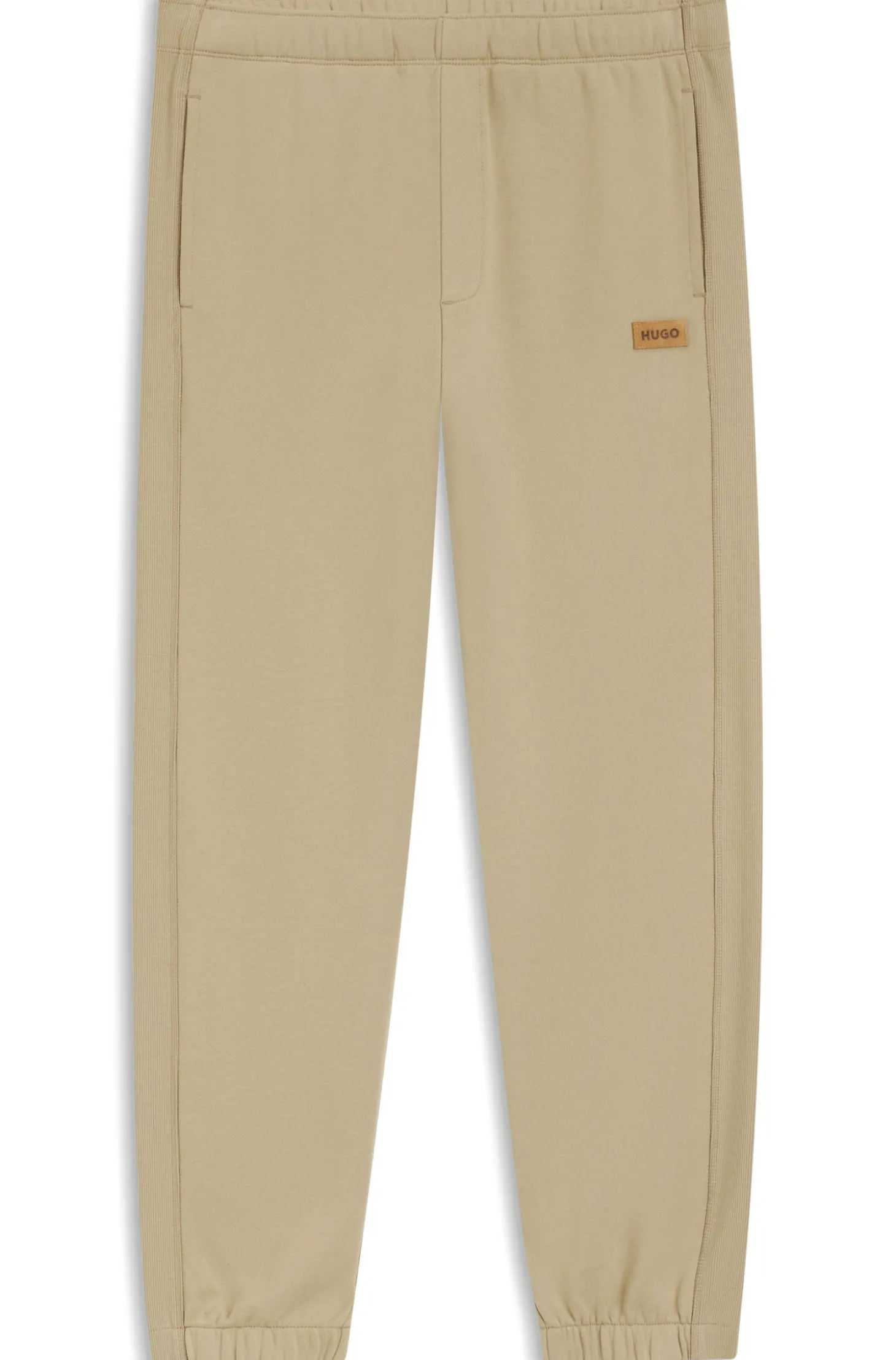 Jogginghose aus Baumwoll-Terry mit Logo-Badge