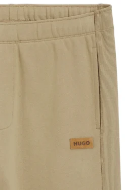 Jogginghose aus Baumwoll-Terry mit Logo-Badge