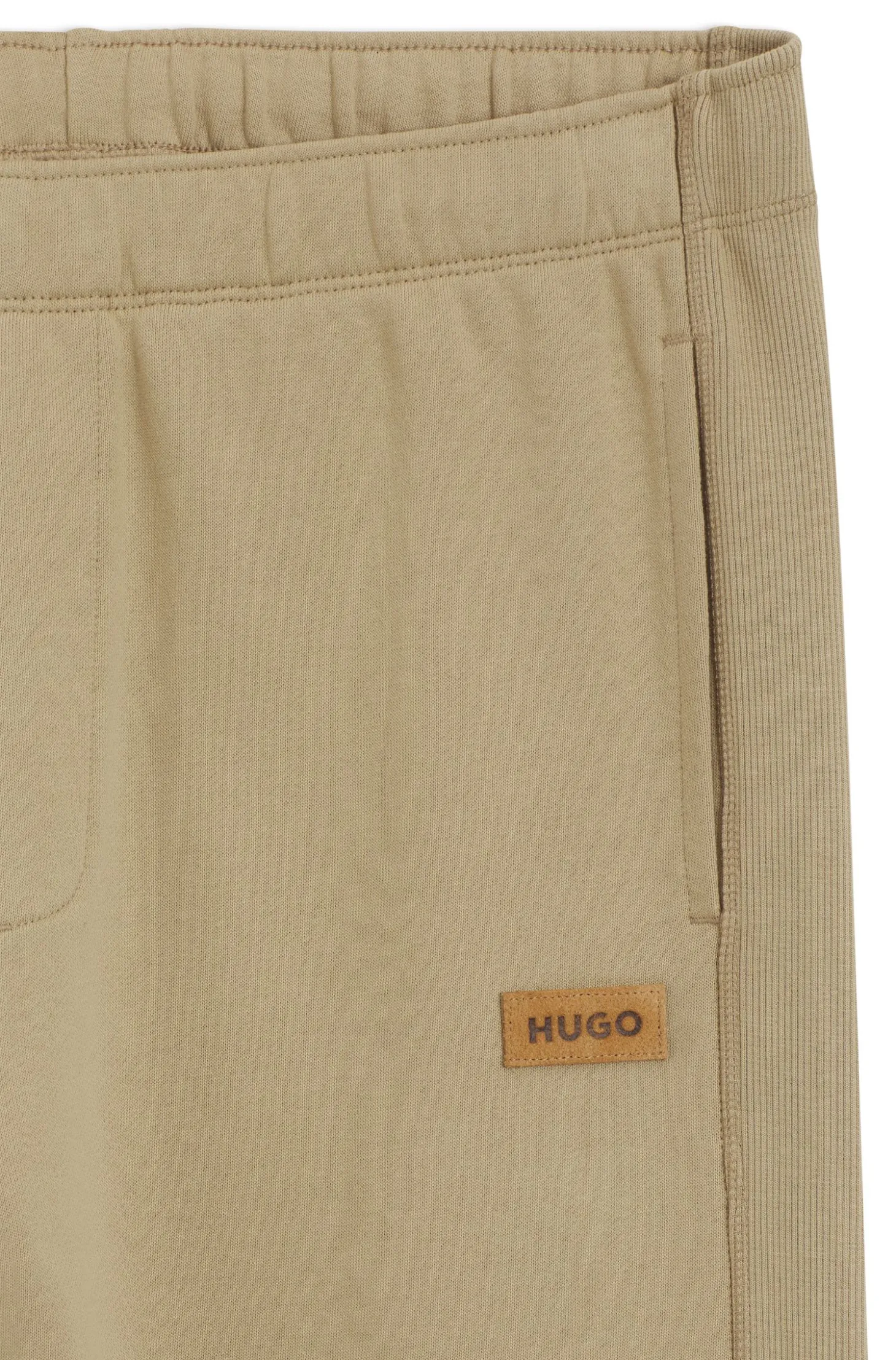 Jogginghose aus Baumwoll-Terry mit Logo-Badge