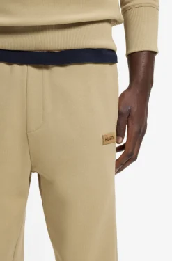 Jogginghose aus Baumwoll-Terry mit Logo-Badge