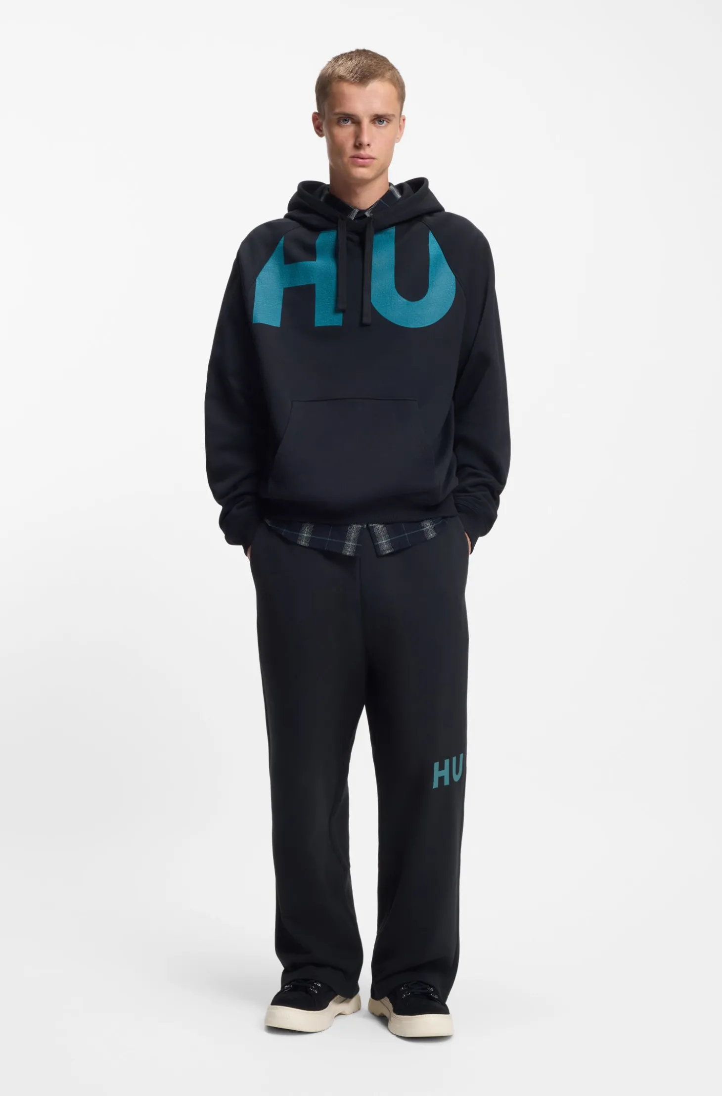 Jogginghose aus Baumwoll-Terry mit Logo-Print