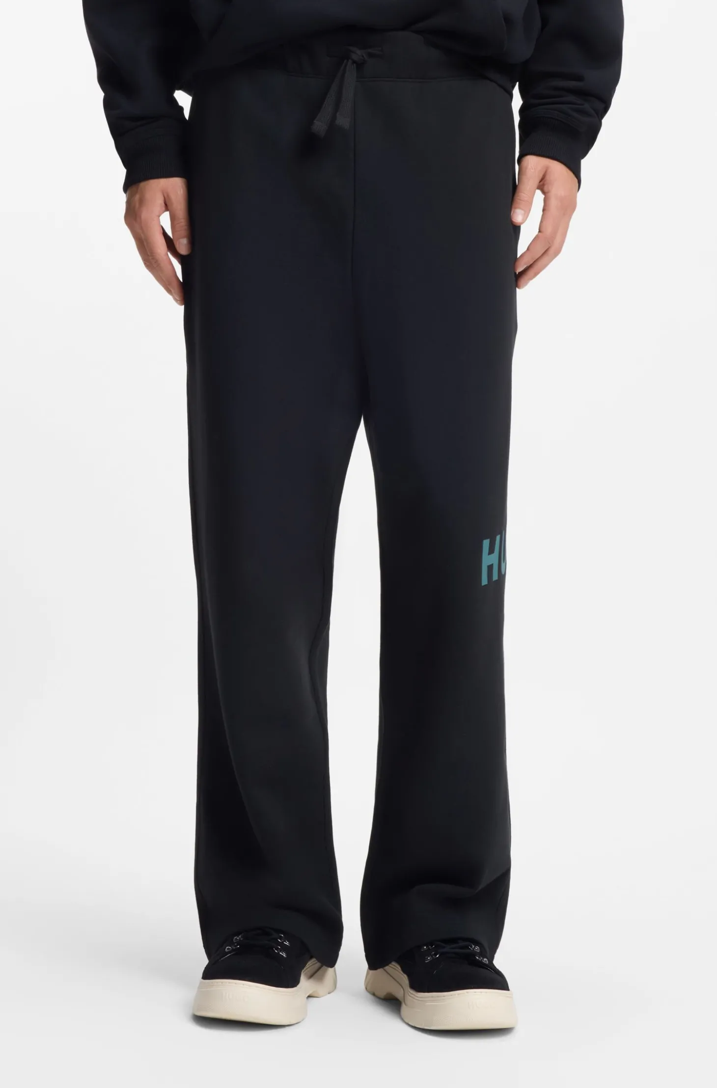 Jogginghose aus Baumwoll-Terry mit Logo-Print