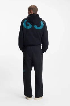 Jogginghose aus Baumwoll-Terry mit Logo-Print