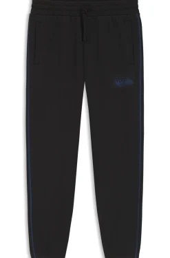 Jogginghose aus Baumwoll-Terry mit Logo und kontrastfarbenen Nähten