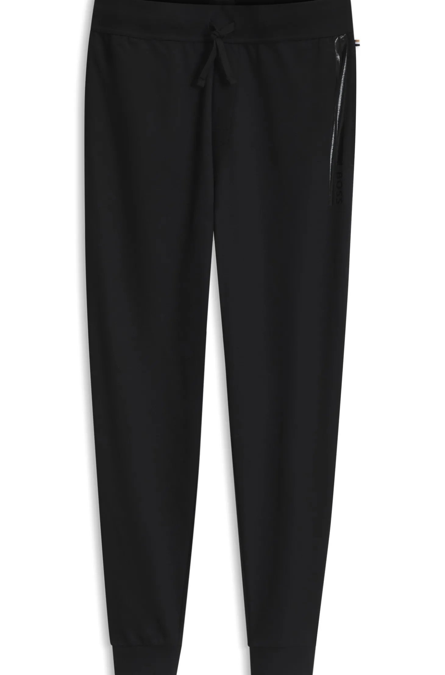 Jogginghose aus Baumwoll-Terry mit Logo und Streifen