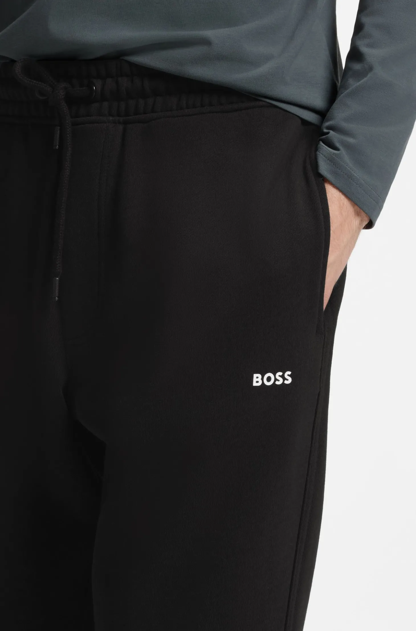 Jogginghose aus Baumwoll-Terry mit Logo-Detail