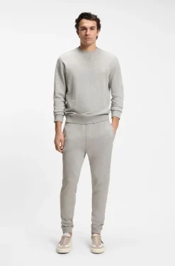 Jogginghose aus Baumwoll-Terry mit Logo-Aufnäher