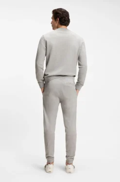 Jogginghose aus Baumwoll-Terry mit Logo-Aufnäher