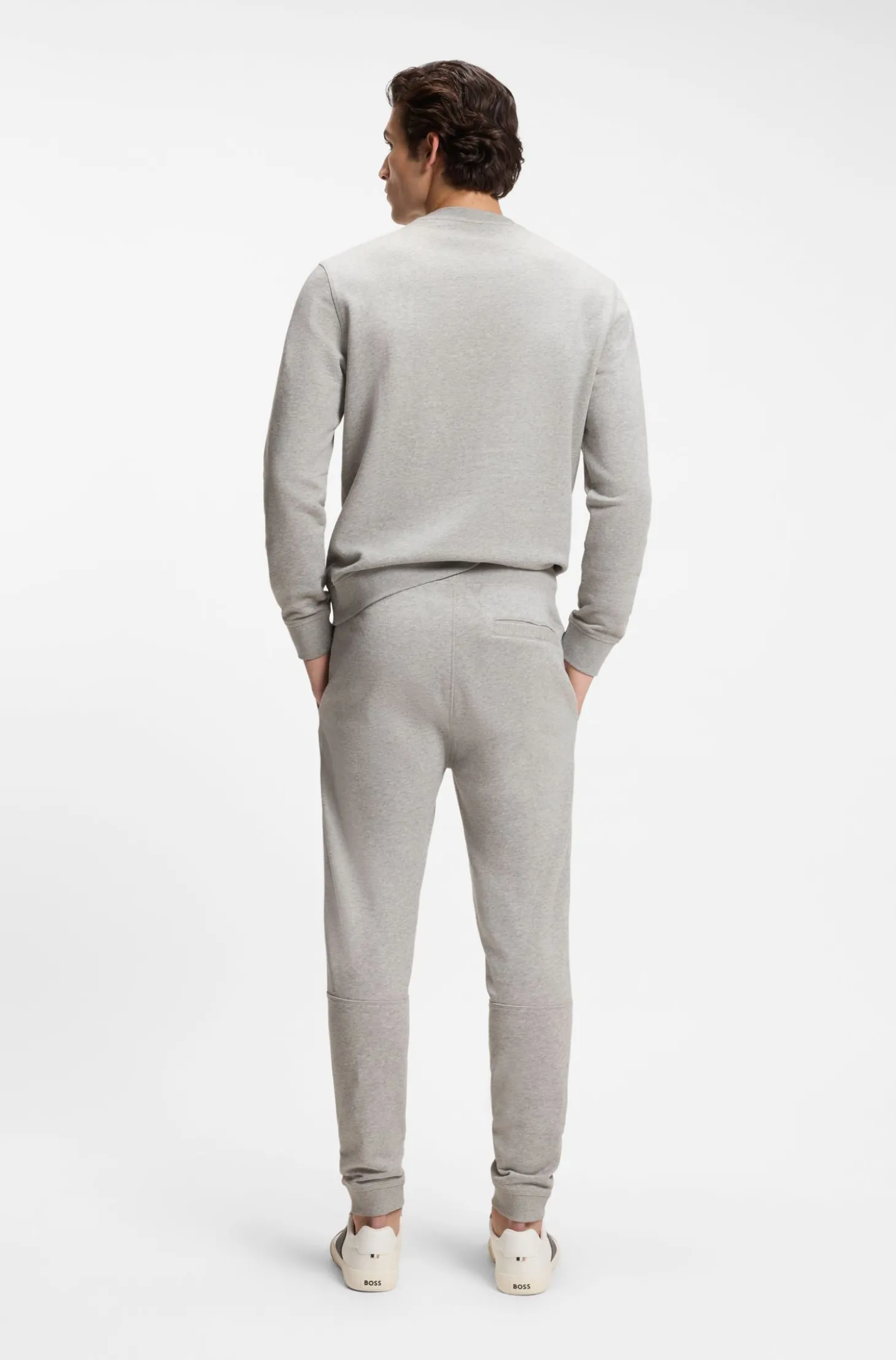 Jogginghose aus Baumwoll-Terry mit Logo-Aufnäher