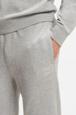 Jogginghose aus Baumwoll-Terry mit Logo-Aufnäher