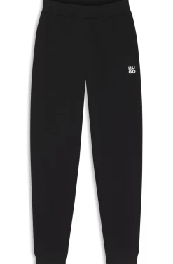 Jogginghose aus Baumwoll-Terry mit Logo-Stickerei