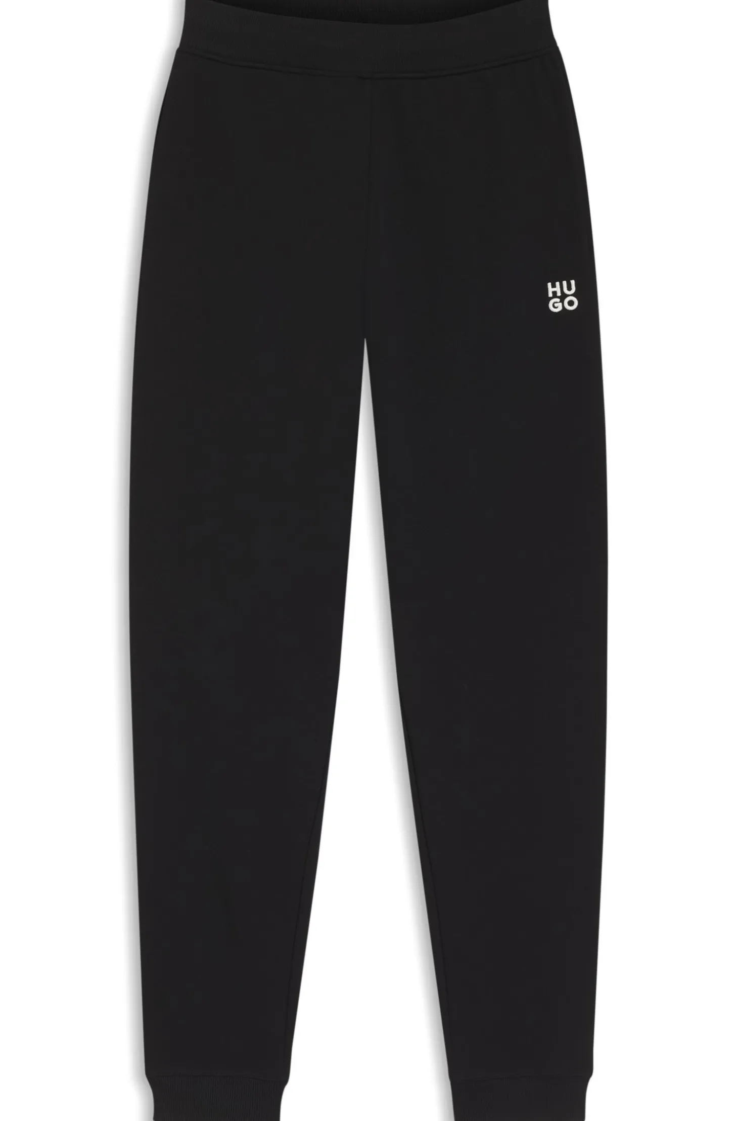 Jogginghose aus Baumwoll-Terry mit Logo-Stickerei