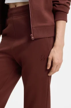 Jogginghose aus Baumwoll-Terry mit Logo-Stickerei