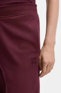 Jogginghose aus Baumwoll-Terry mit Logo-Stickerei