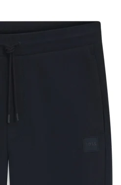 Jogginghose aus Baumwoll-Terry mit Logo-Aufnäher