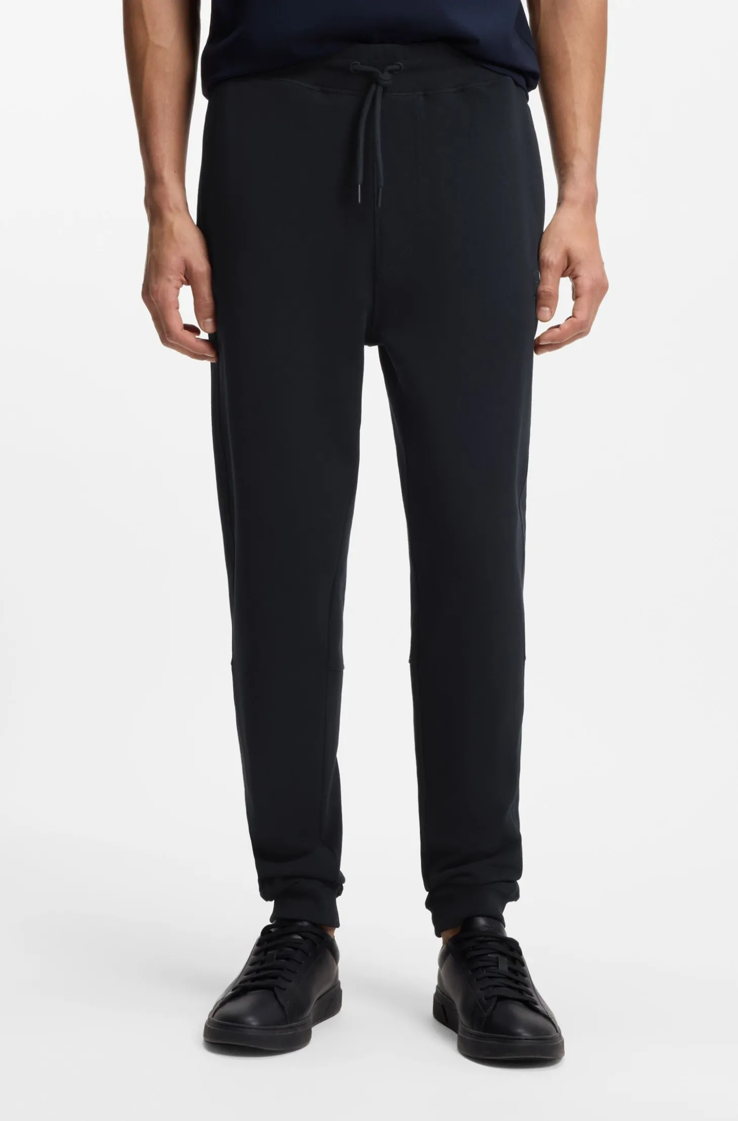 Jogginghose aus Baumwoll-Terry mit Logo-Aufnäher