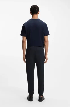 Jogginghose aus Baumwoll-Terry mit Logo-Aufnäher