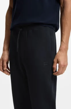 Jogginghose aus Baumwoll-Terry mit Logo-Aufnäher