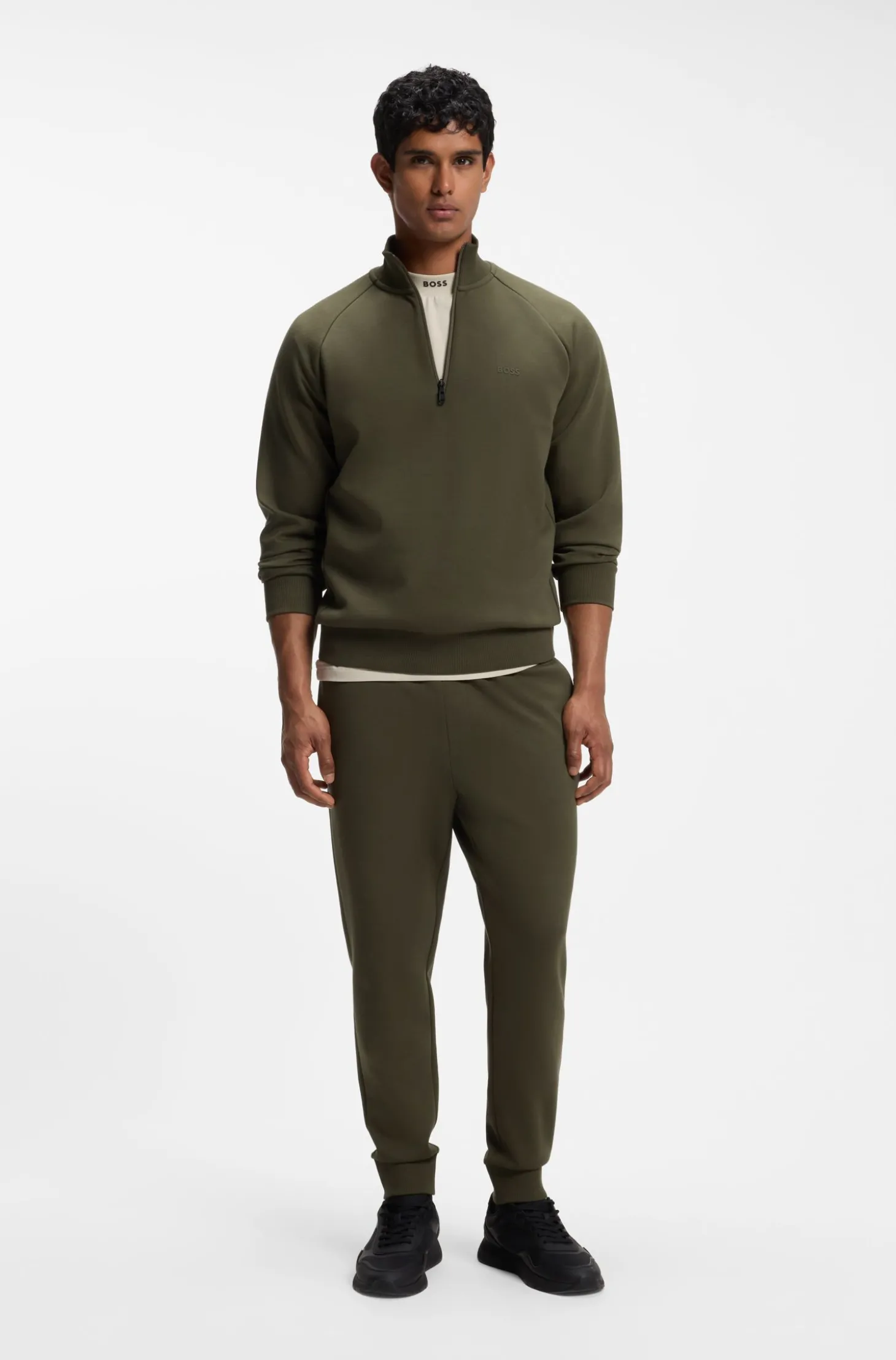 Jogginghose aus Stretch-Baumwolle mit Puff-Logo