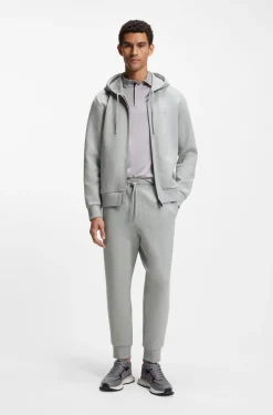 Jogginghose aus Stretch-Baumwolle mit Logo-Detail