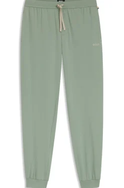 Jogginghose aus Stretch-Baumwolle mit Logo-Stickerei