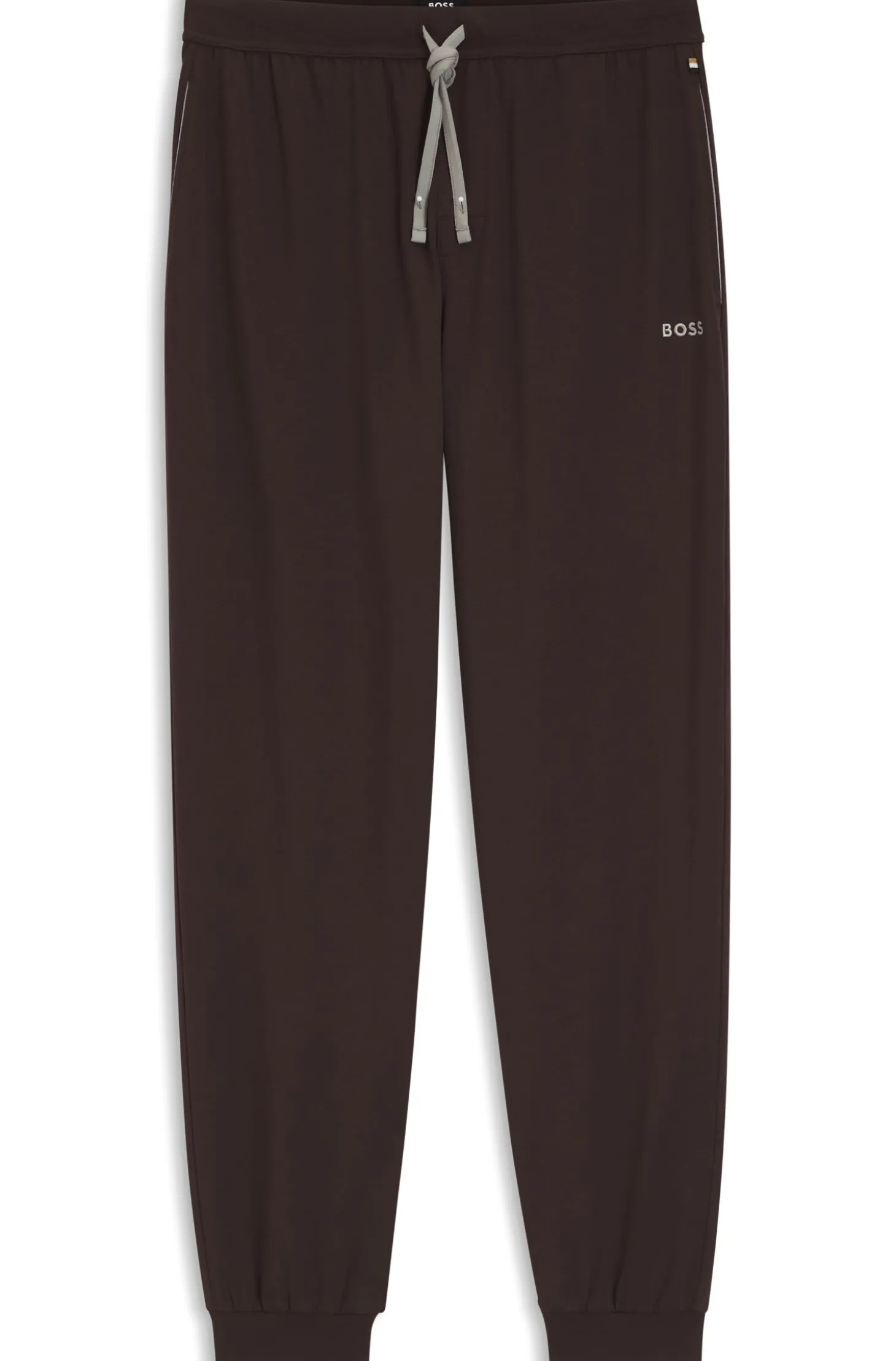 Jogginghose aus Stretch-Baumwolle mit Logo-Stickerei