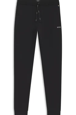 Jogginghose aus Stretch-Baumwolle mit Logo-Stickerei