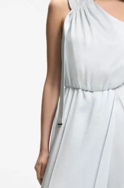 Jumpsuit mit One-Shoulder und Wickelfront