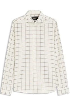 Kariertes Regular-Fit Hemd aus Baumwoll-Flanell