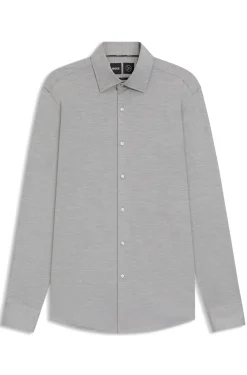 Kariertes Slim-Fit Hemd aus funktionalem Stretch-Flanell mit gebürstetem Finish
