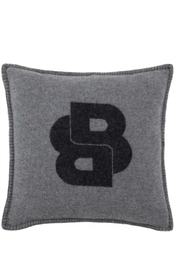 Kissenbezug aus Woll-Mix mit Double-B-Monogramm