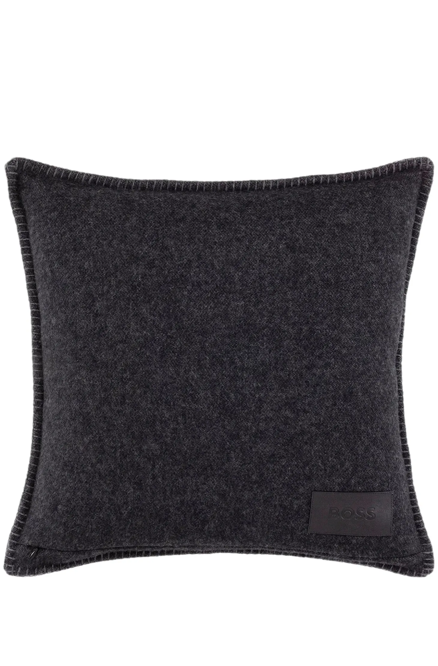 Kissenbezug aus Woll-Mix mit Double-B-Monogramm