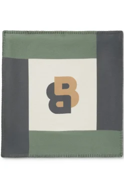 Kissenhülle aus Jacquard mit Peitschenstich-Nähten