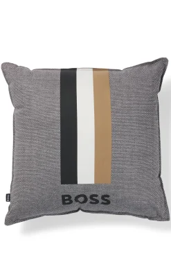 Kissen mit Signature-Streifen und Logo