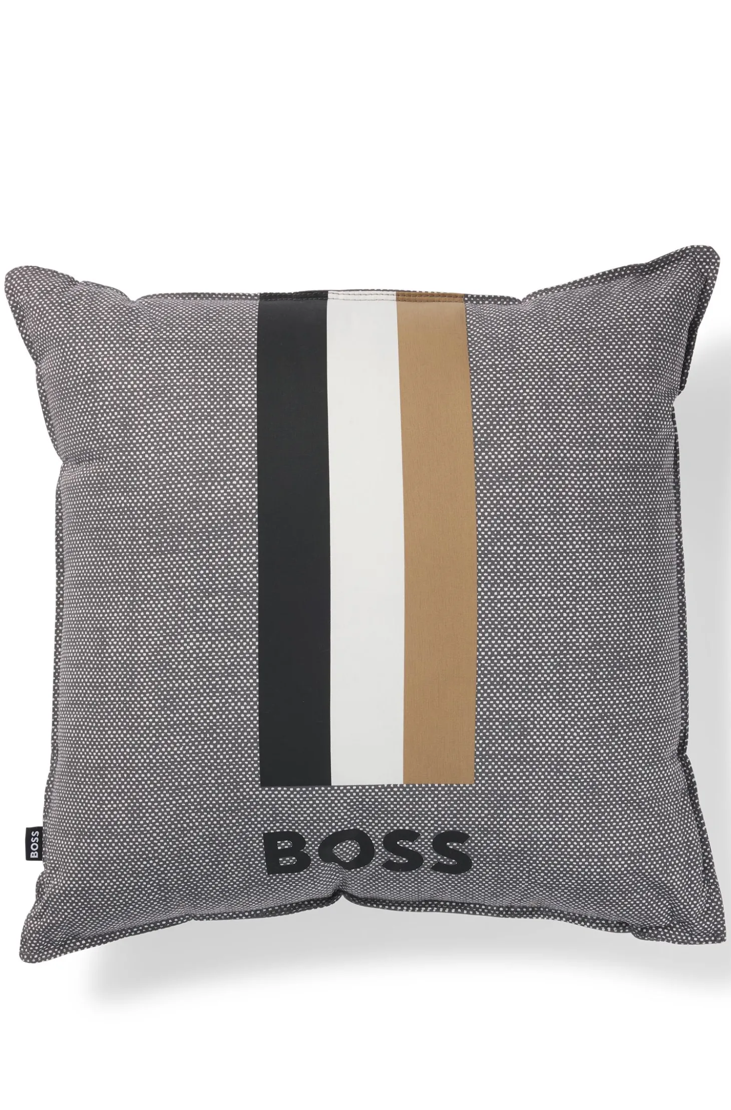 Kissen mit Signature-Streifen und Logo