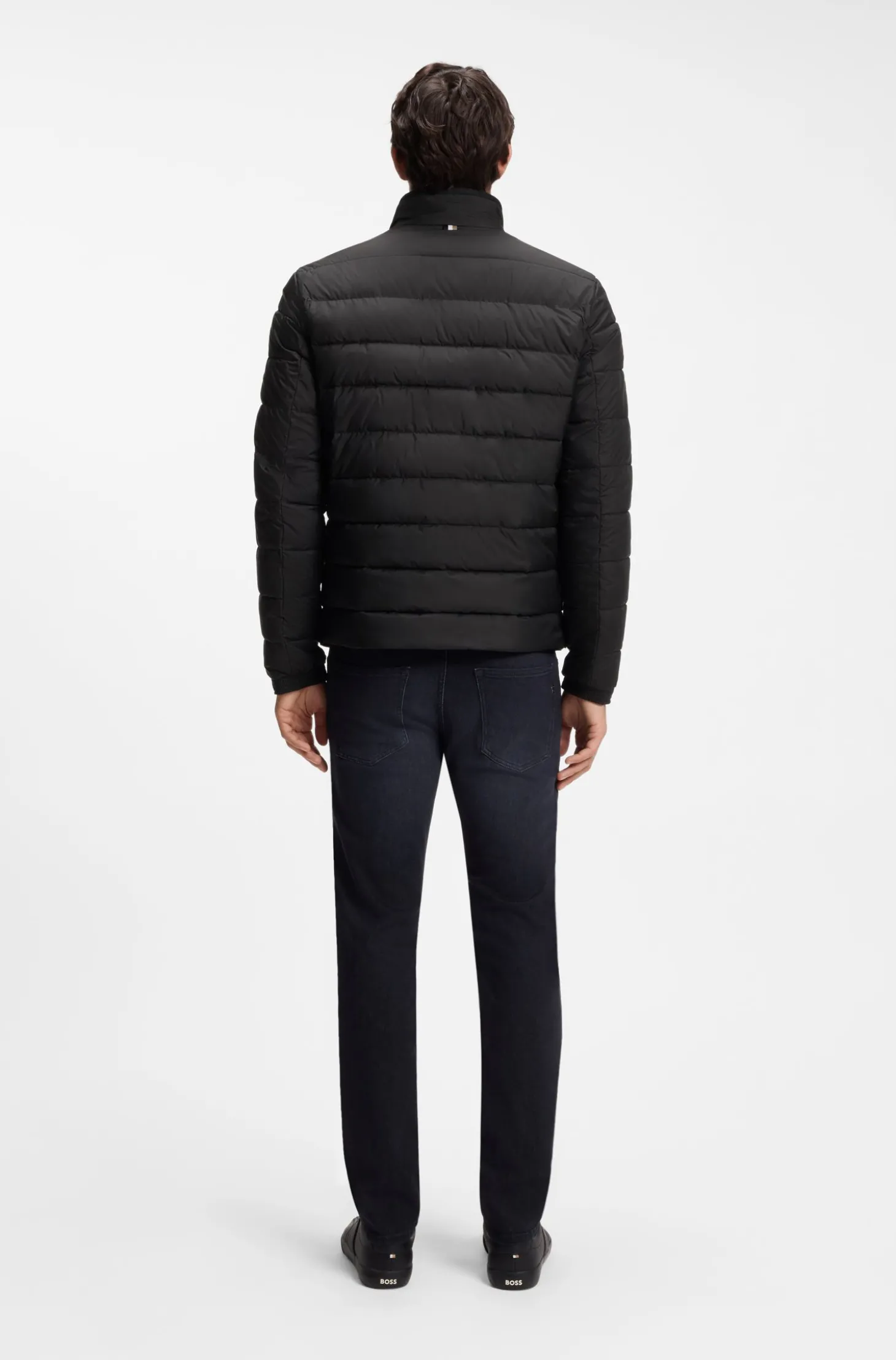 Klassische wattierte Jacke mit Reißverschluss