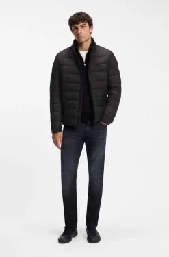 Klassische wattierte Jacke mit Reißverschluss