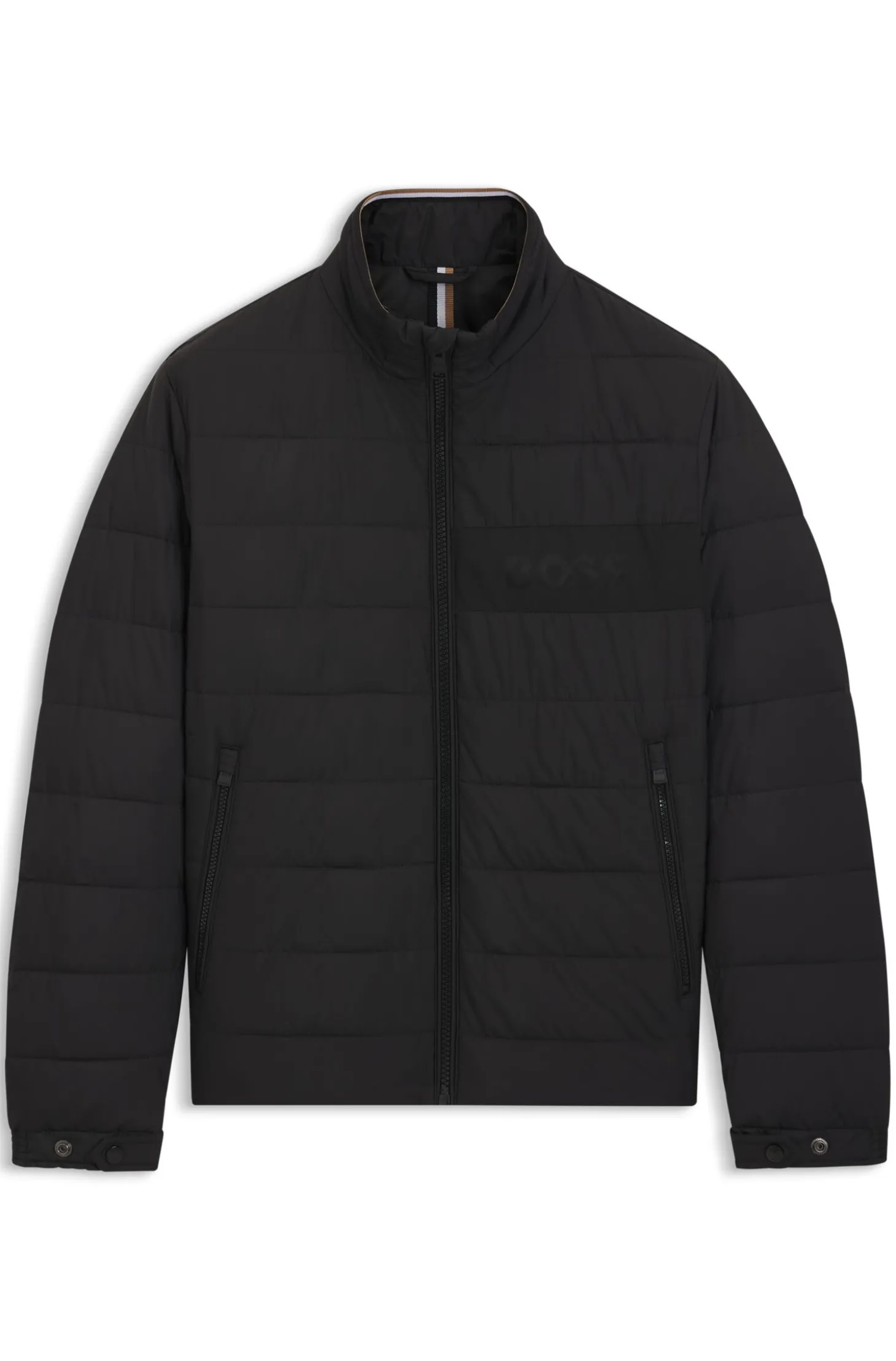 Klassische wattierte Jacke mit Reißverschluss
