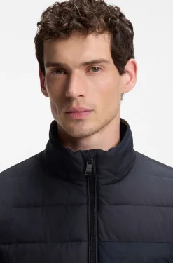 Klassische wattierte Jacke mit Reißverschluss