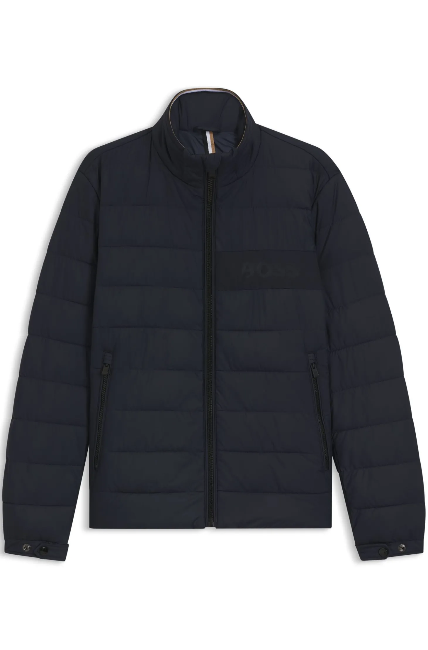 Klassische wattierte Jacke mit Reißverschluss