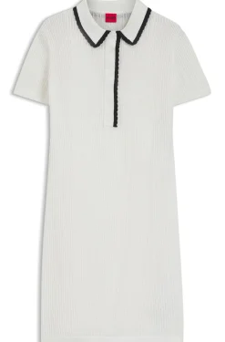Kleid aus Baumwolle mit Polokragen