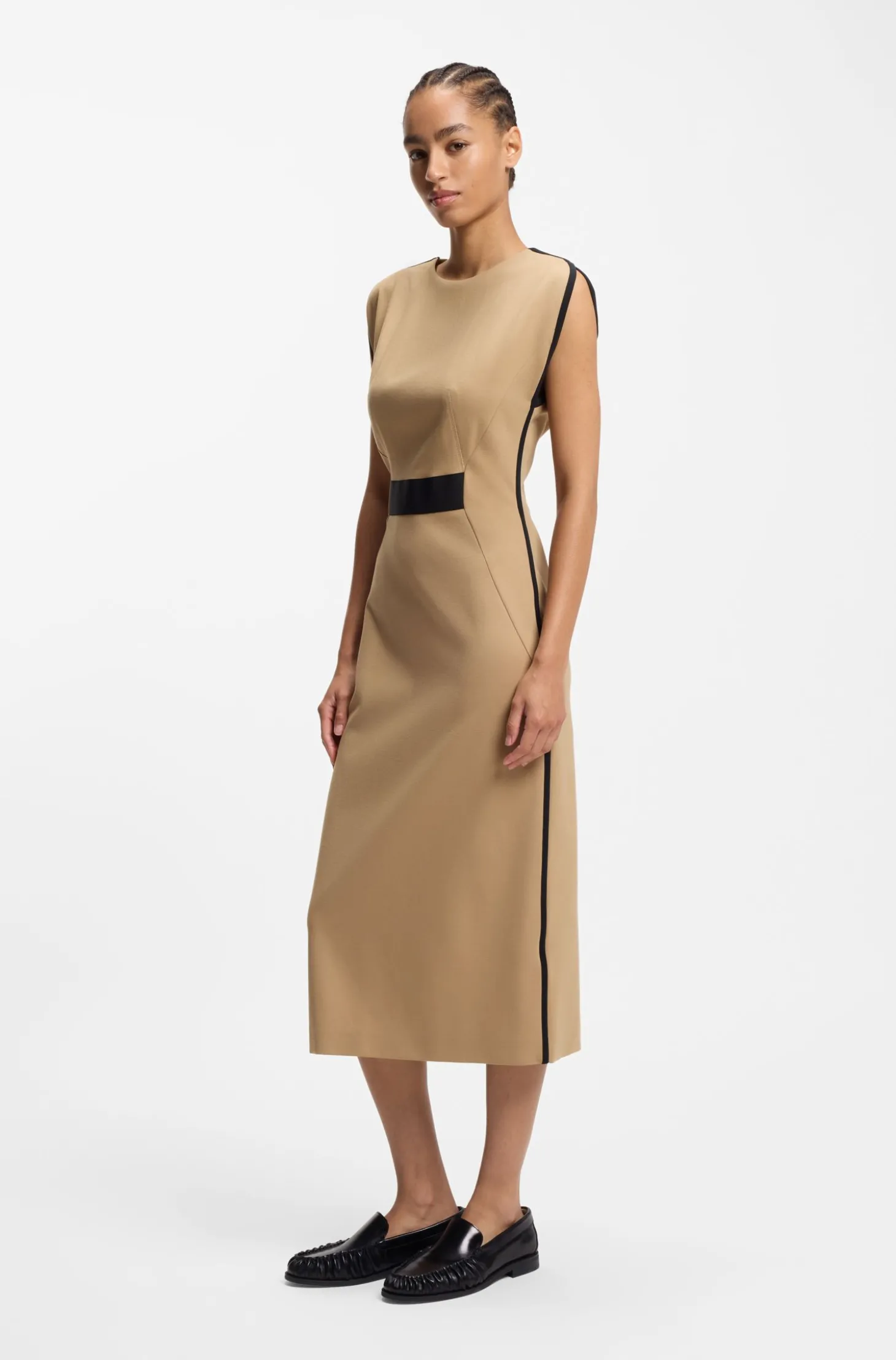 Kleid aus Stretch-Jersey mit Taillen-Detail