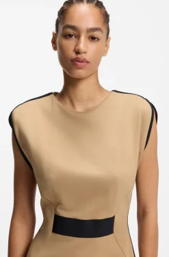 Kleid aus Stretch-Jersey mit Taillen-Detail