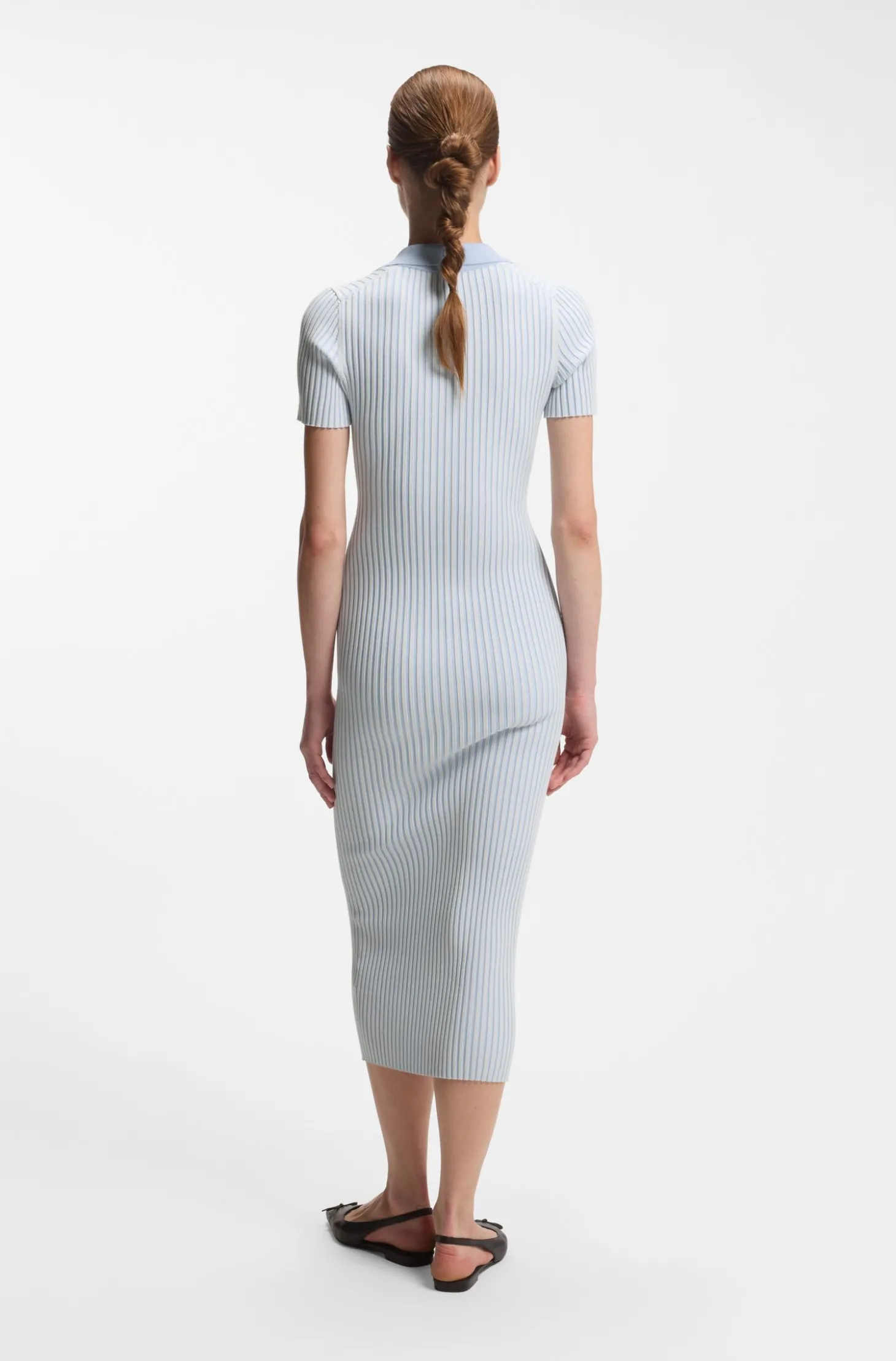 Kleid aus Vanisé-Rippstrick mit Stack-Logo