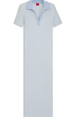 Kleid aus Vanisé-Rippstrick mit Stack-Logo